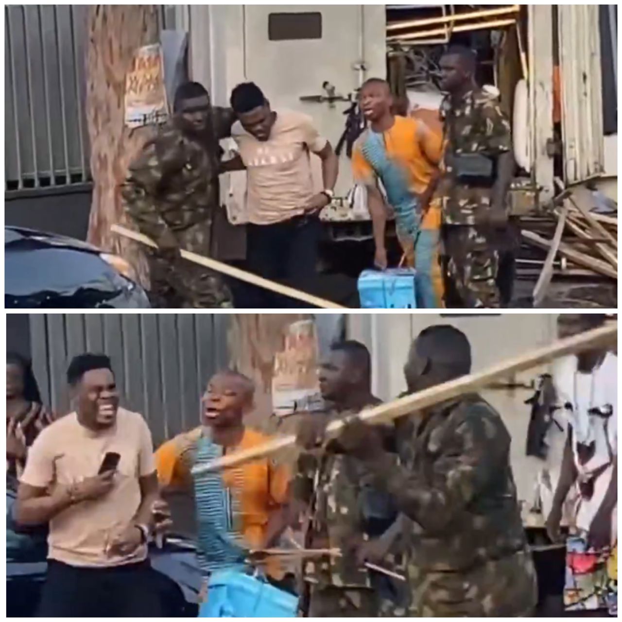 Soldier ass@ults journalist in Lagos during traffic altercation